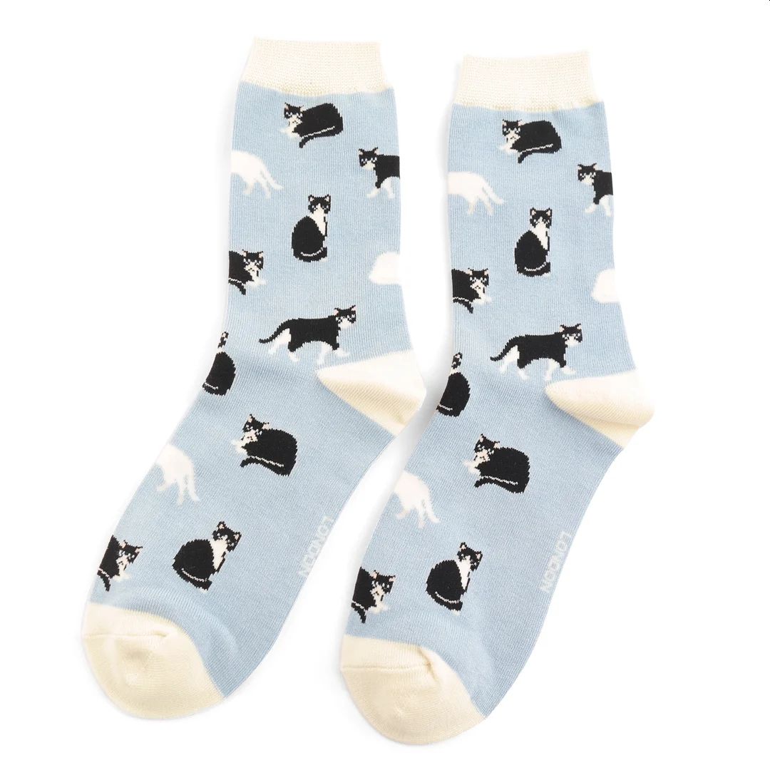 Black & White Cats Socks UK 4-7