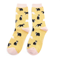 Black & White Cats Socks UK 4-7