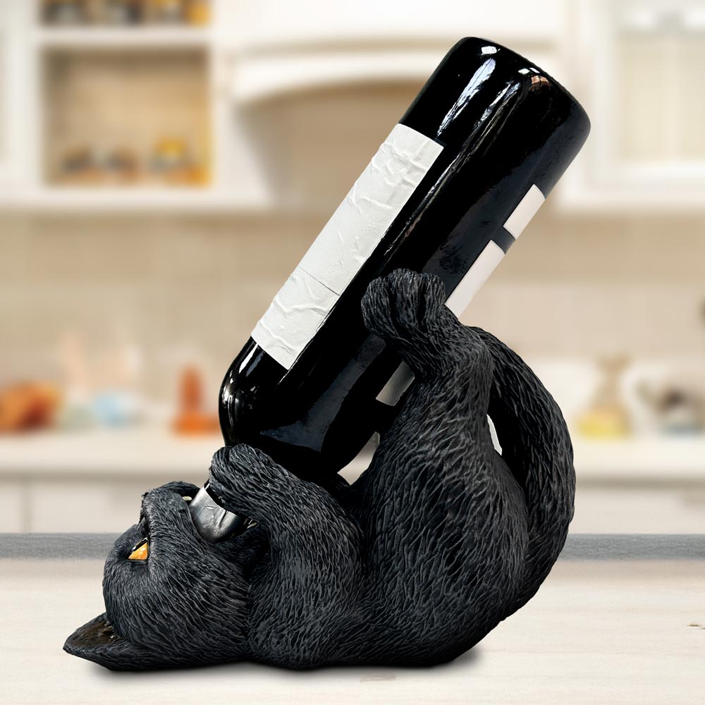 Black Cat Bottle Holder