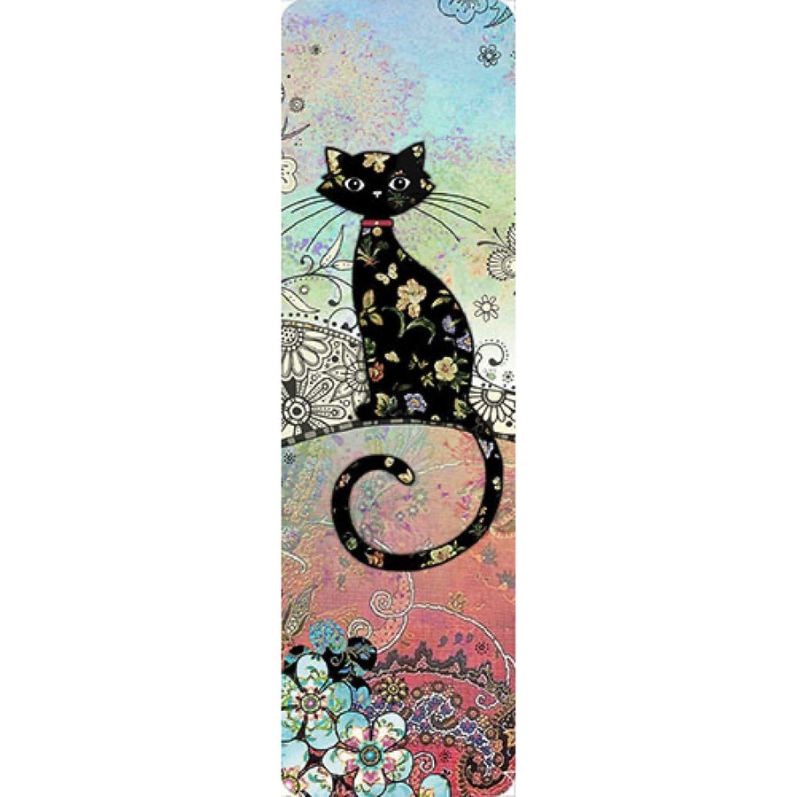 Marcador de joyas de gato dorado