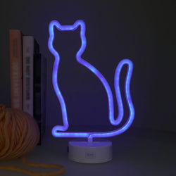 Blue Cat Neon Light, The Cat Gallery