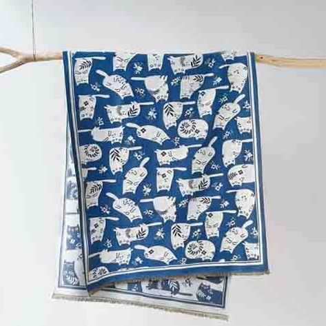 Botanical Design Cat Scarf