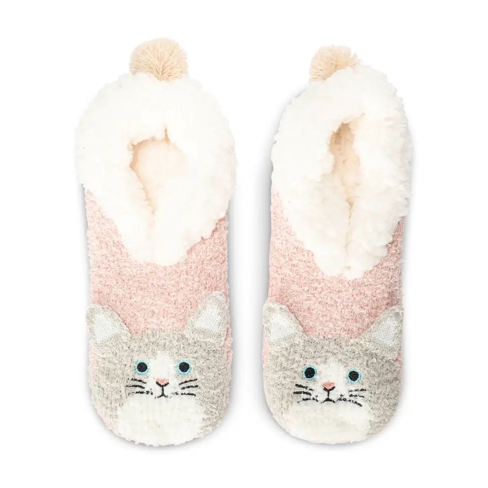 Kitty Plush Lined Slippers