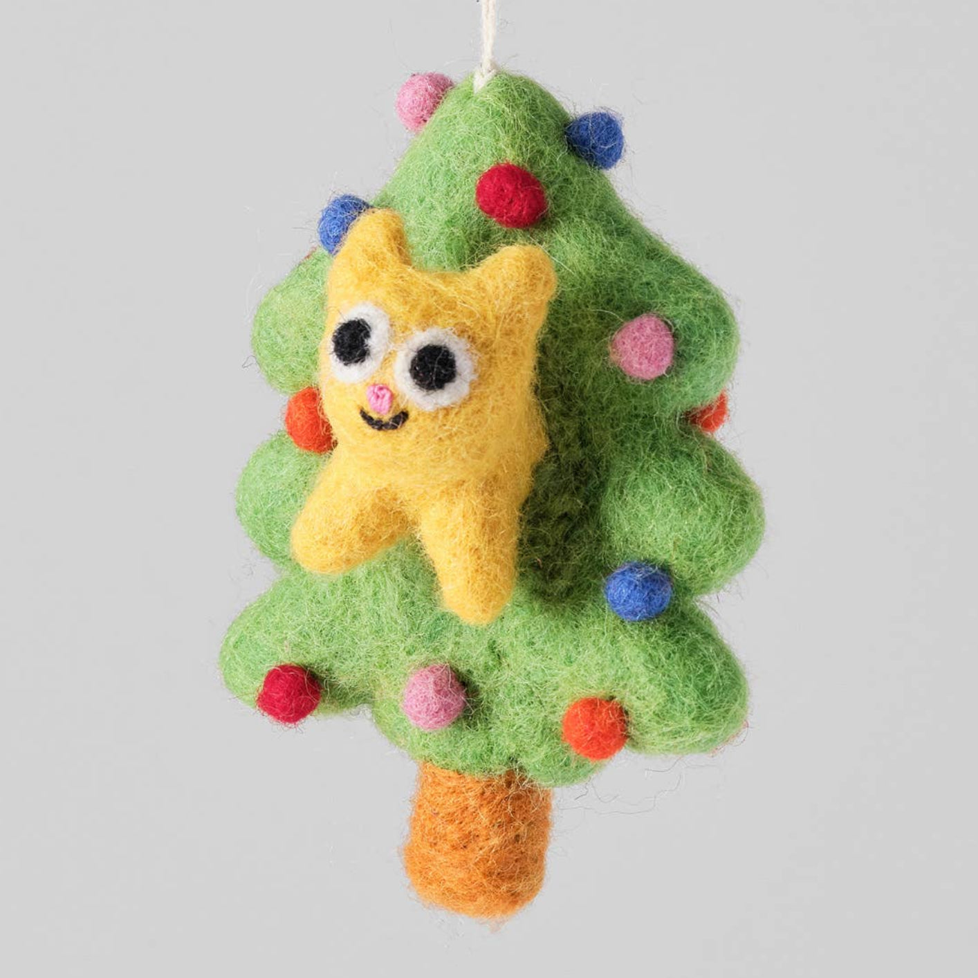 Bobby, Cat Tree Hanging Felt Decoration