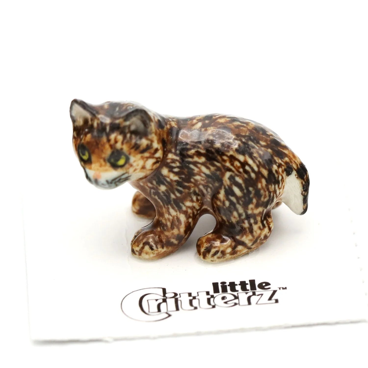 Bobcat Kitten Porcelain Miniature