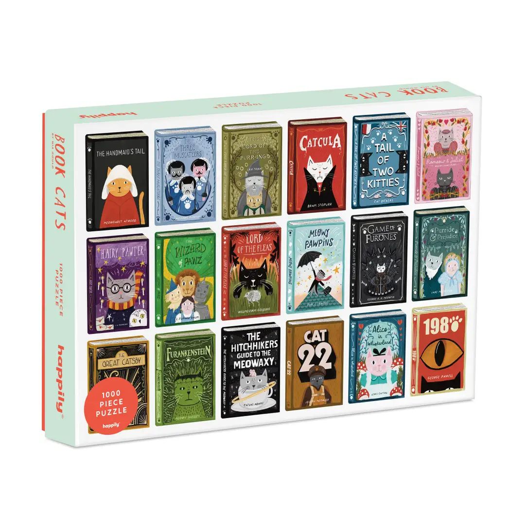 Book Cats 1000 Piece Jigsaw