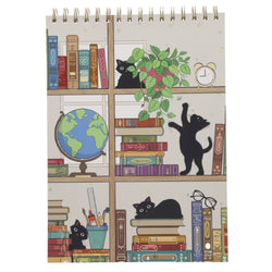 Black Kitty A4 Spiral Notebook