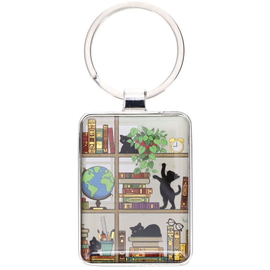 Black Kitty Keyring
