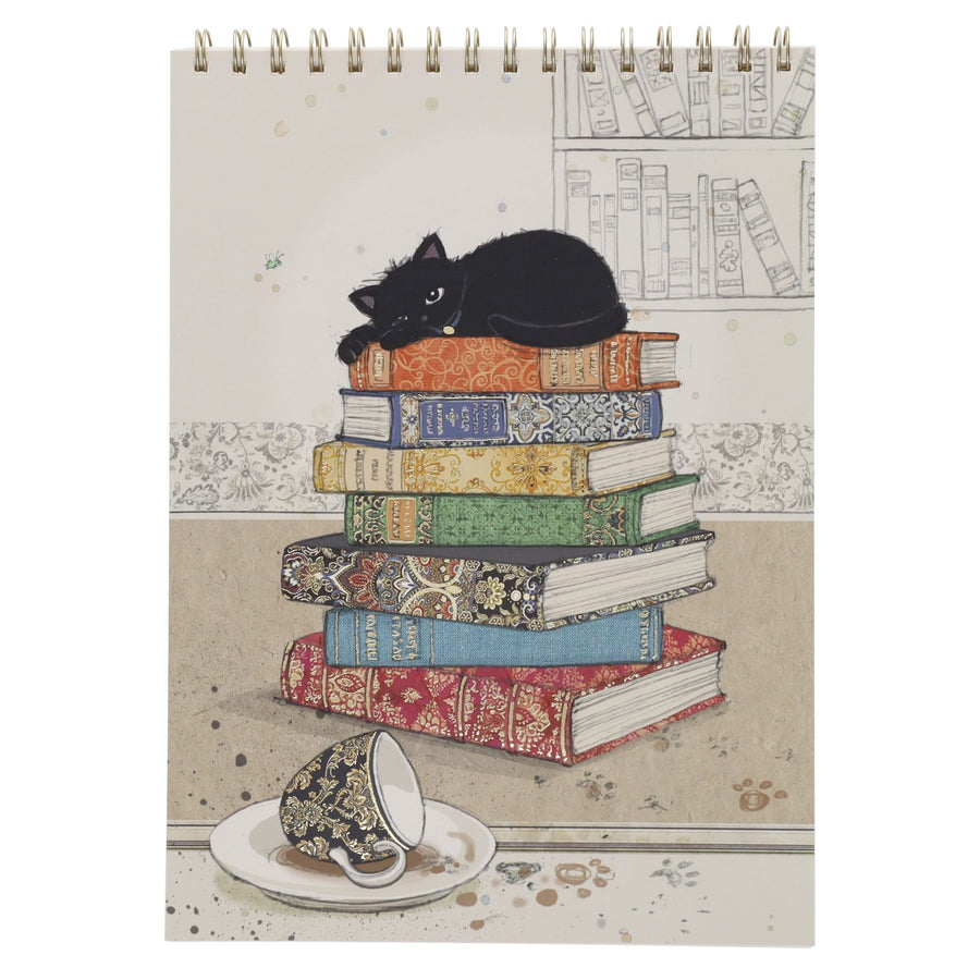 Black Kitty A4 Spiral Notebook