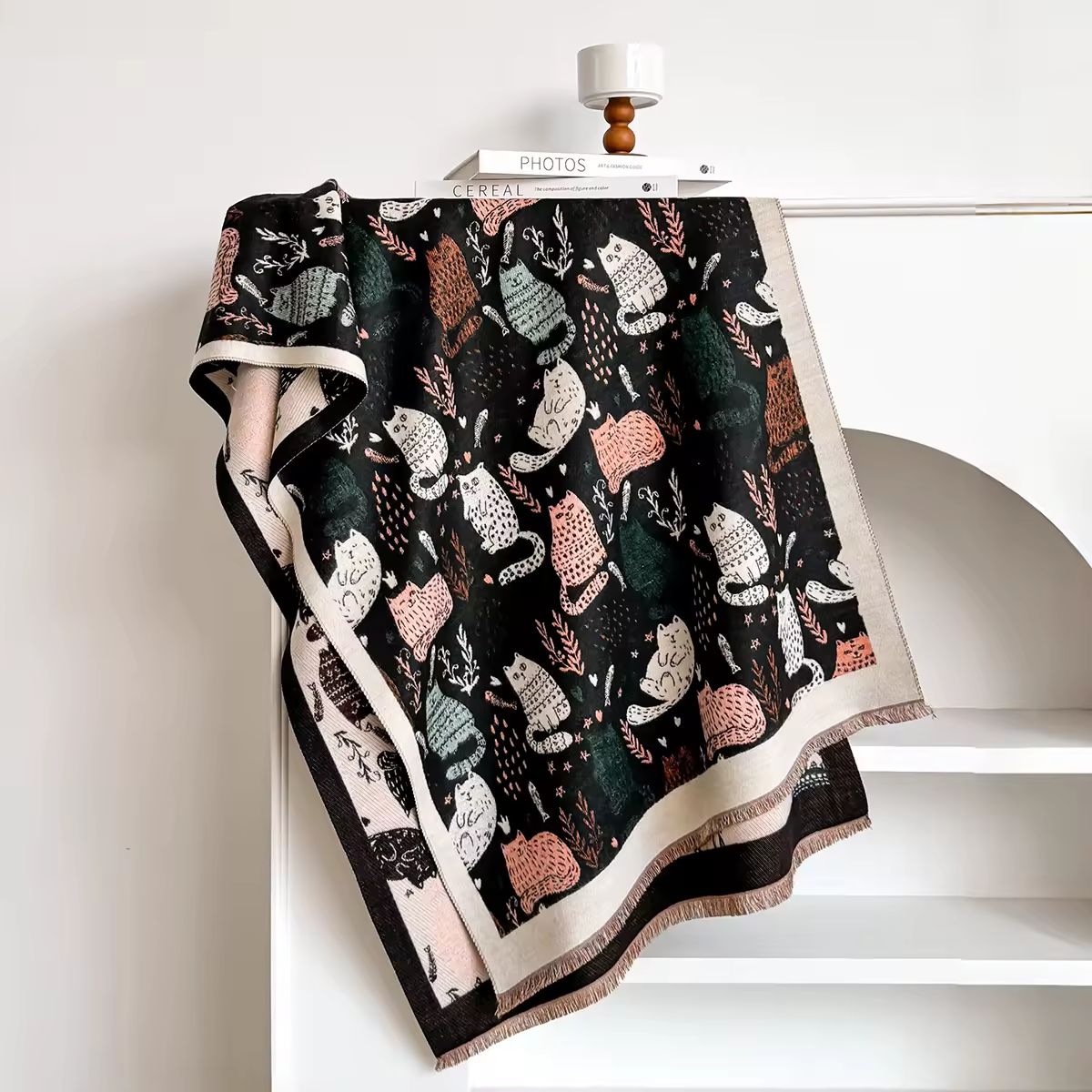 Botanical Design Cat Scarf