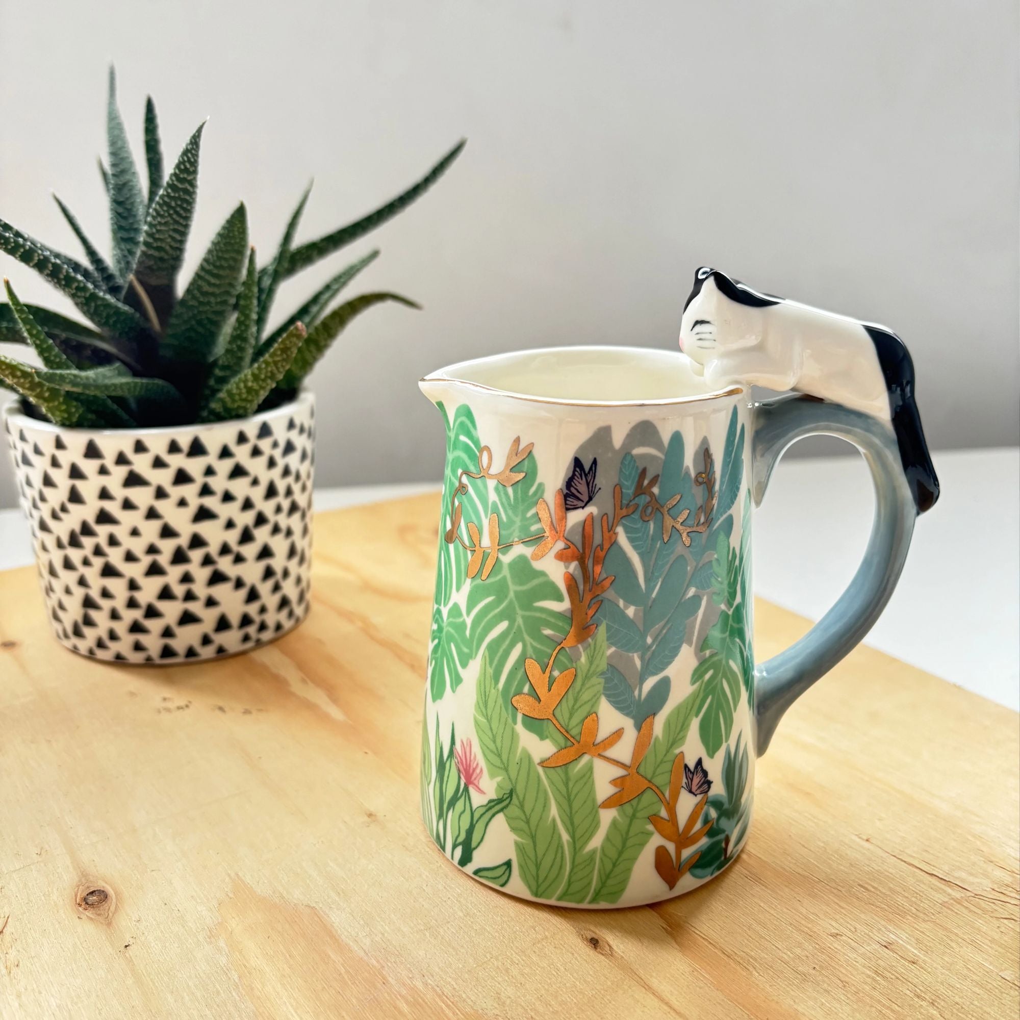 Botanical Cat Milk Jug