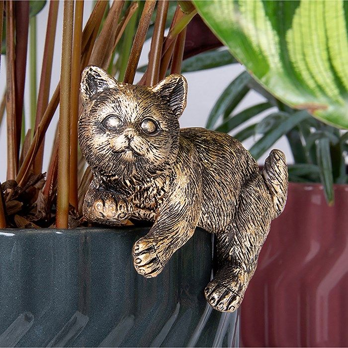 Bronze Kitten Pot Hanger