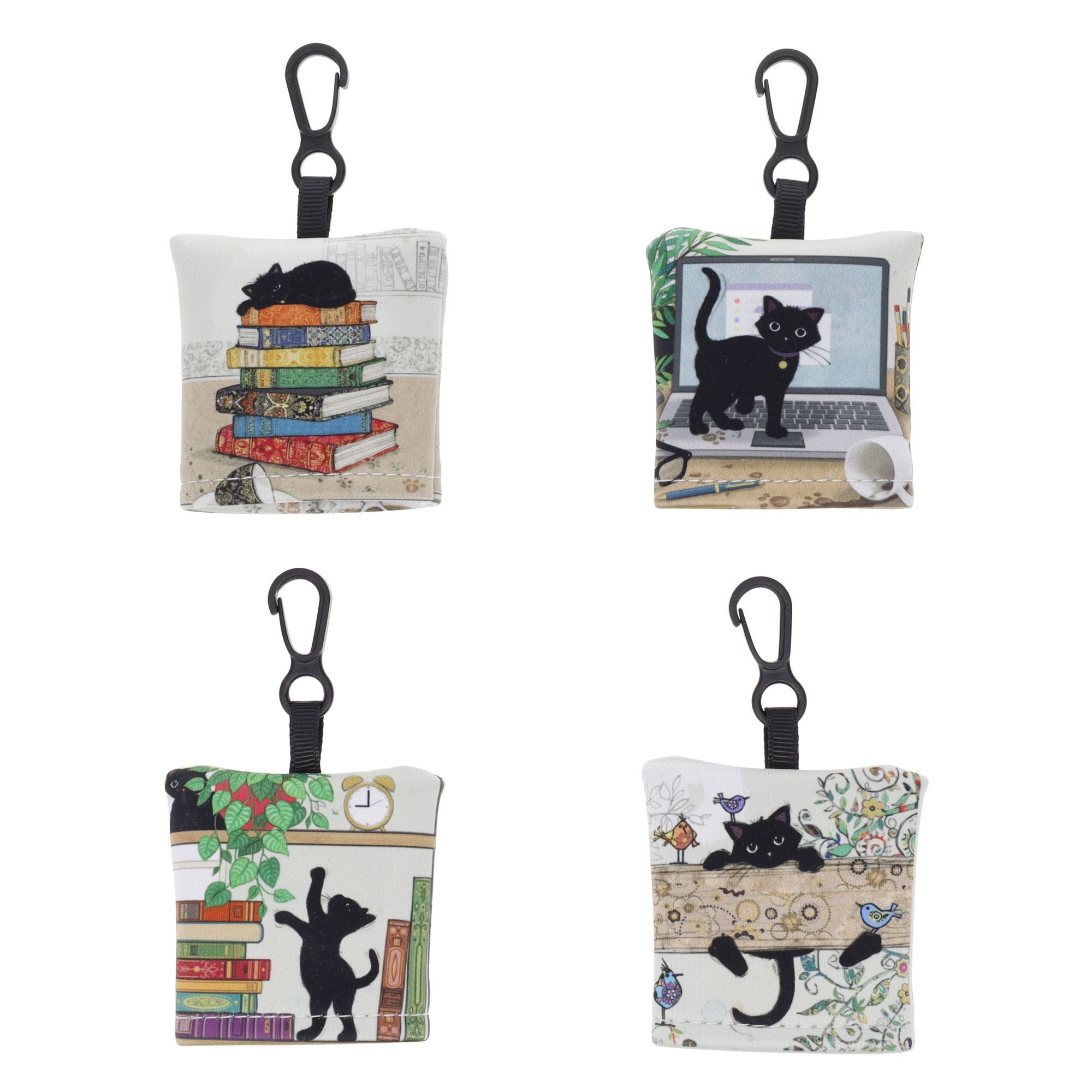 Black Kitty Glasses Cleaning Cloth