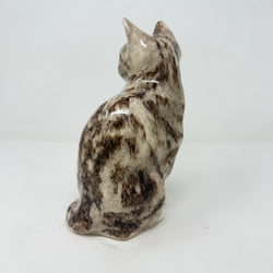 Winstanley Grey & White Sitting Cat - Size 4