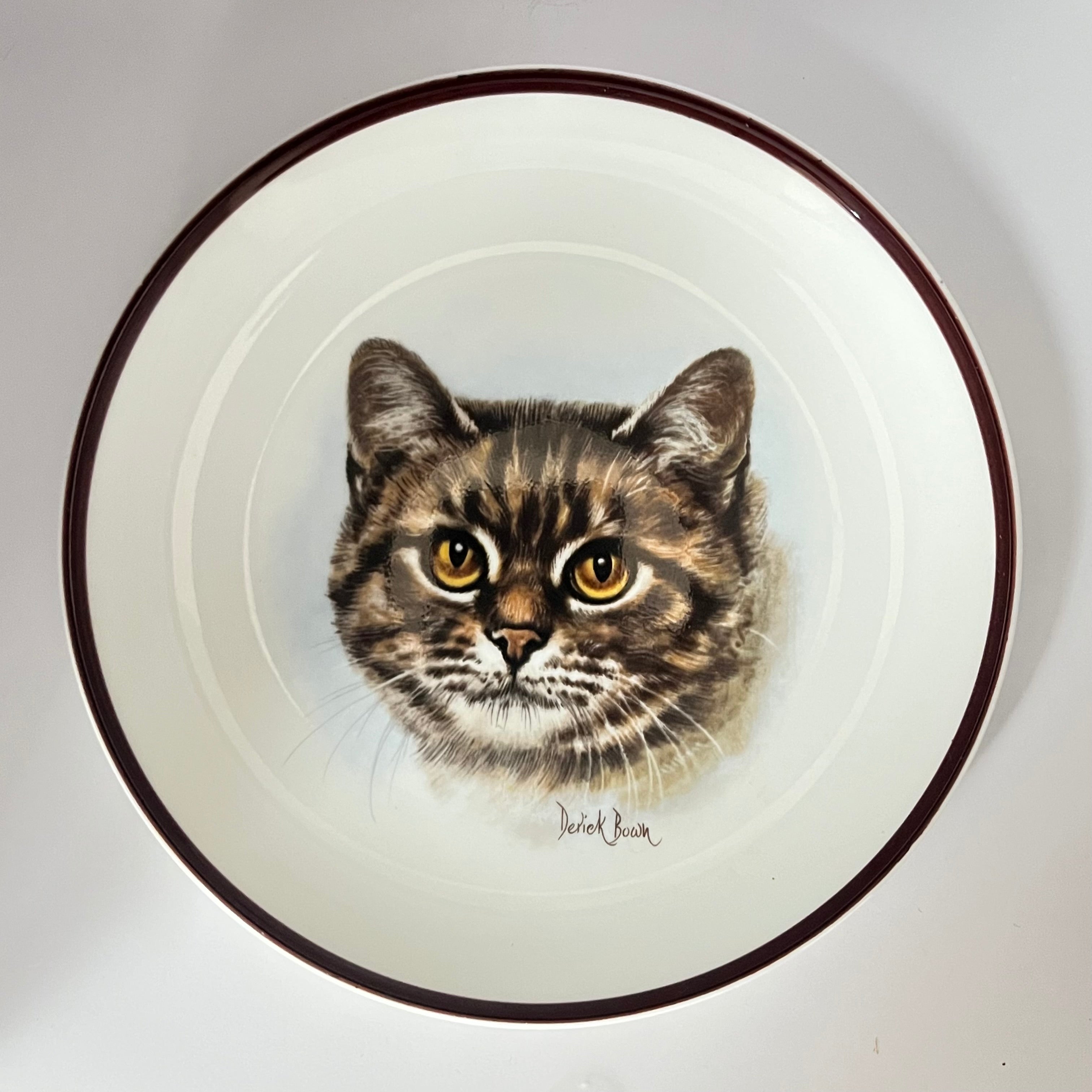 Vintage Plate Tabby Cat by Coalport