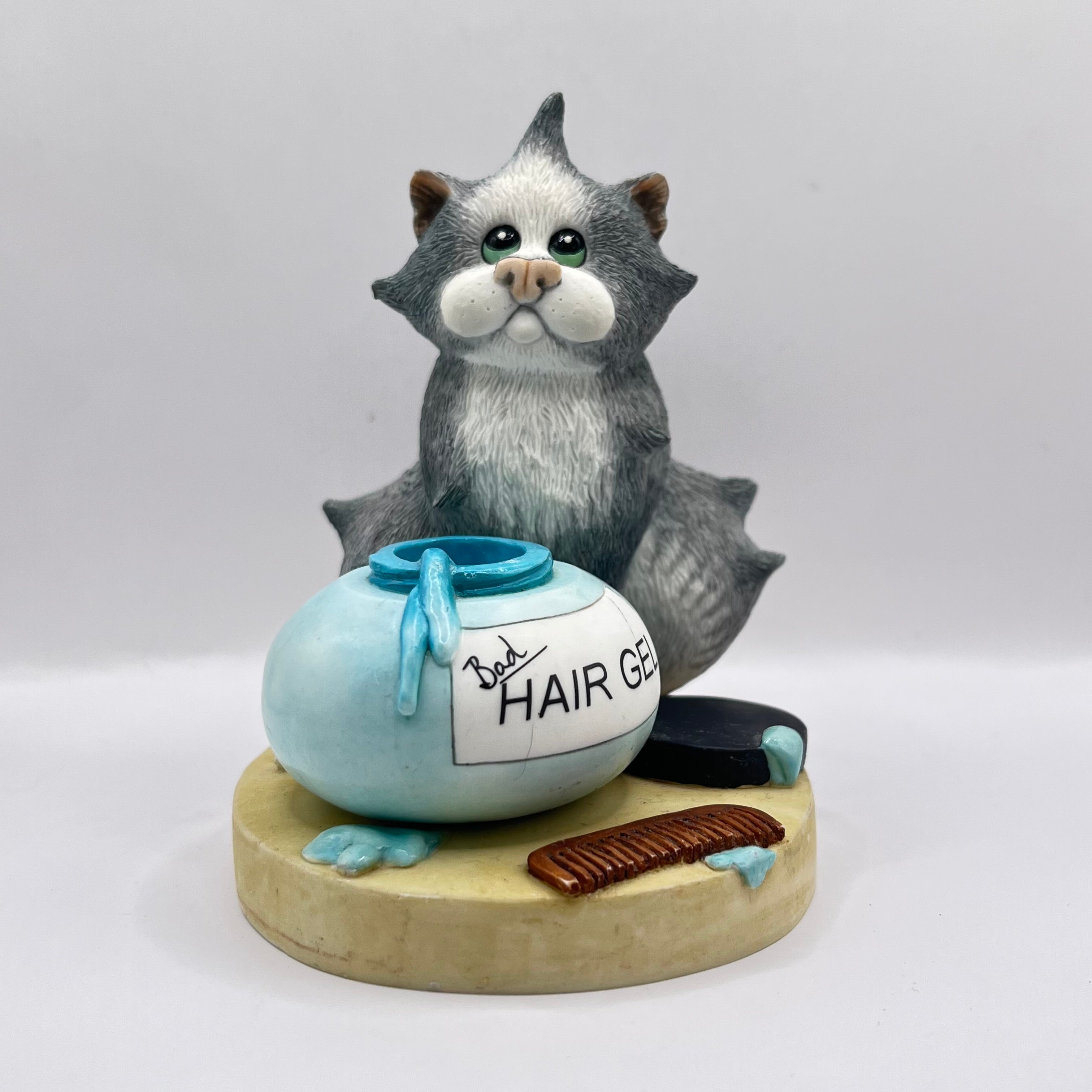 Vintage Bad Hair Day Comic & Curious Cats A4956