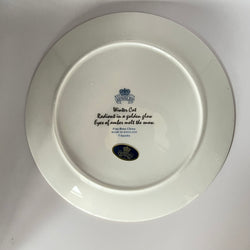 Vintage Plate Winter Cat by Aynsley