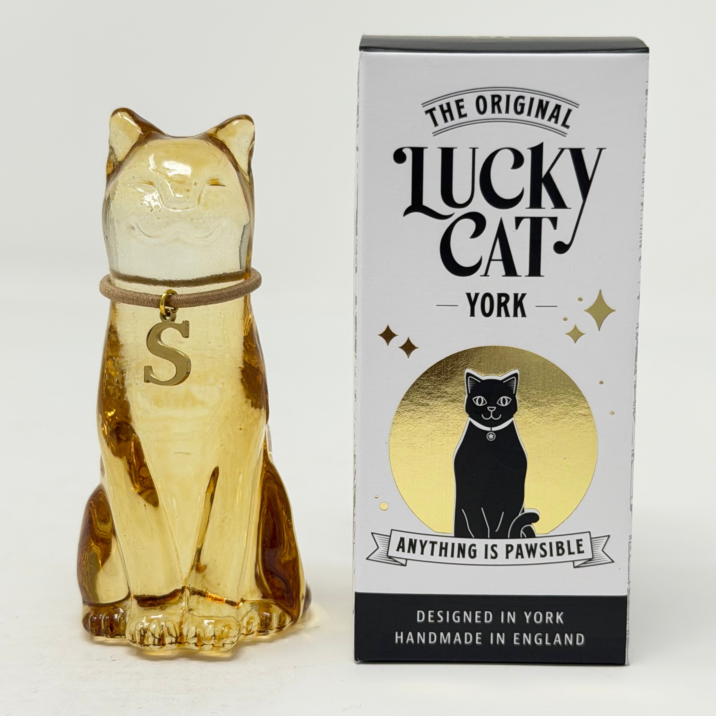 November Lucky Glass Cat
