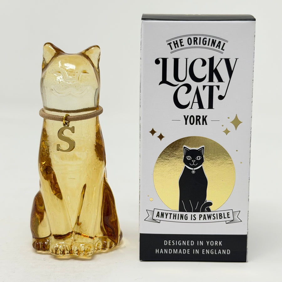 November Lucky Glass Cat