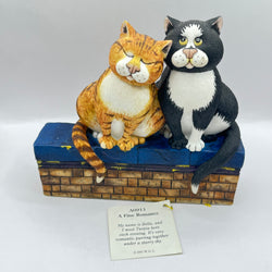 Vintage A Fine Romance Comic & Curious Cats A0911