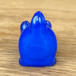 Blue Opal Gemstone Stretching Cat October Birthstone