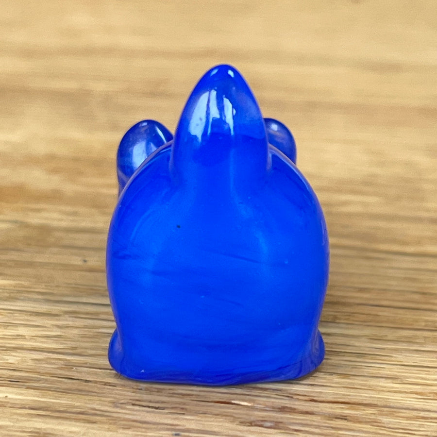 Blue Opal Gemstone Stretching Cat October Birthstone