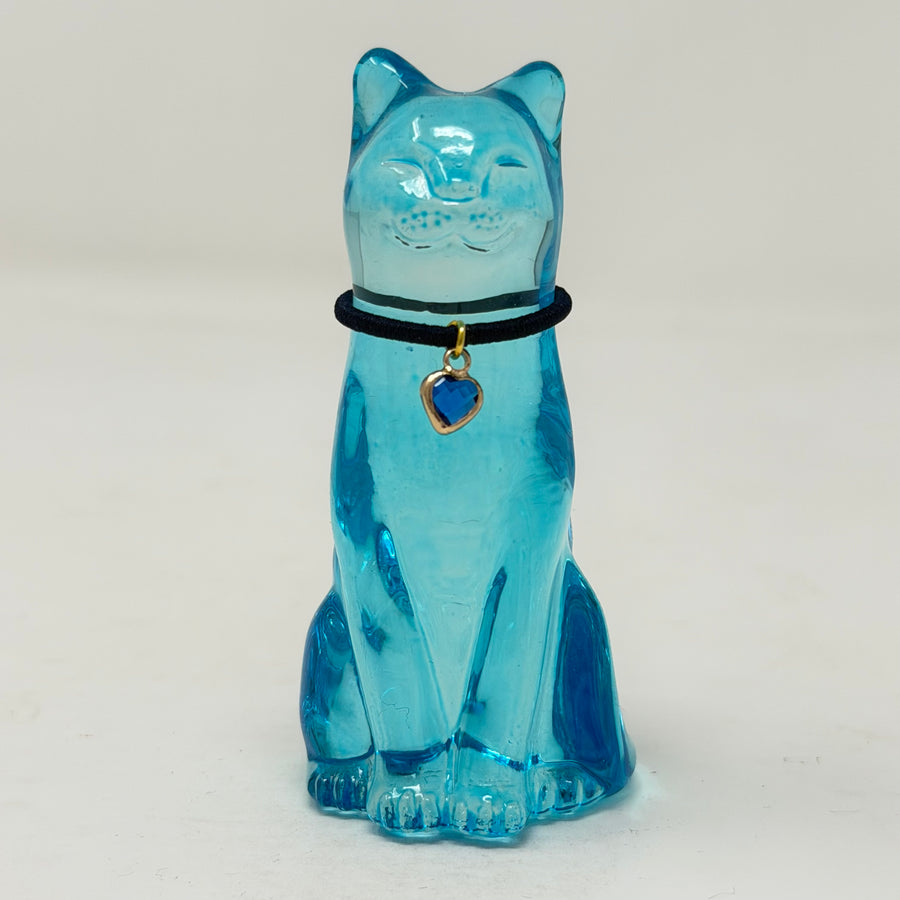 December Lucky Glass Cat