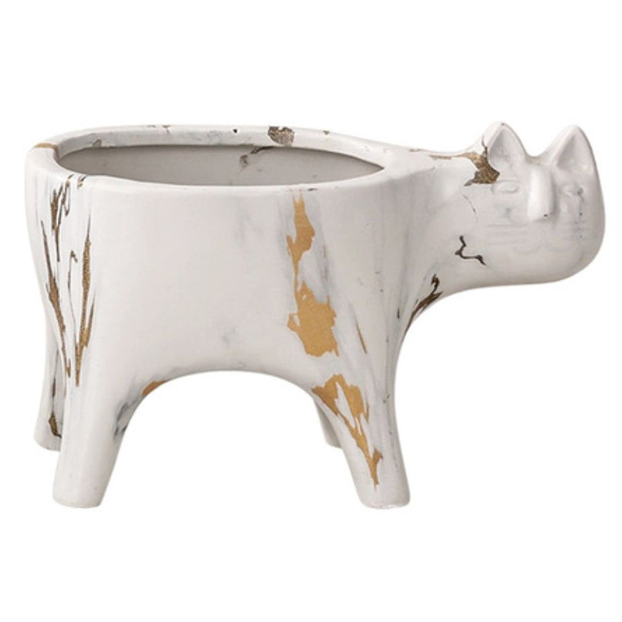 Cat Shape Ceramic Cactus Succulent Plant Pot