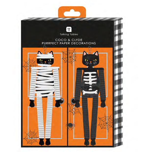 Coco and Clyde Purrfect Paper Decorations
