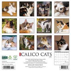 Calico Cats 2025 Wall Calendar