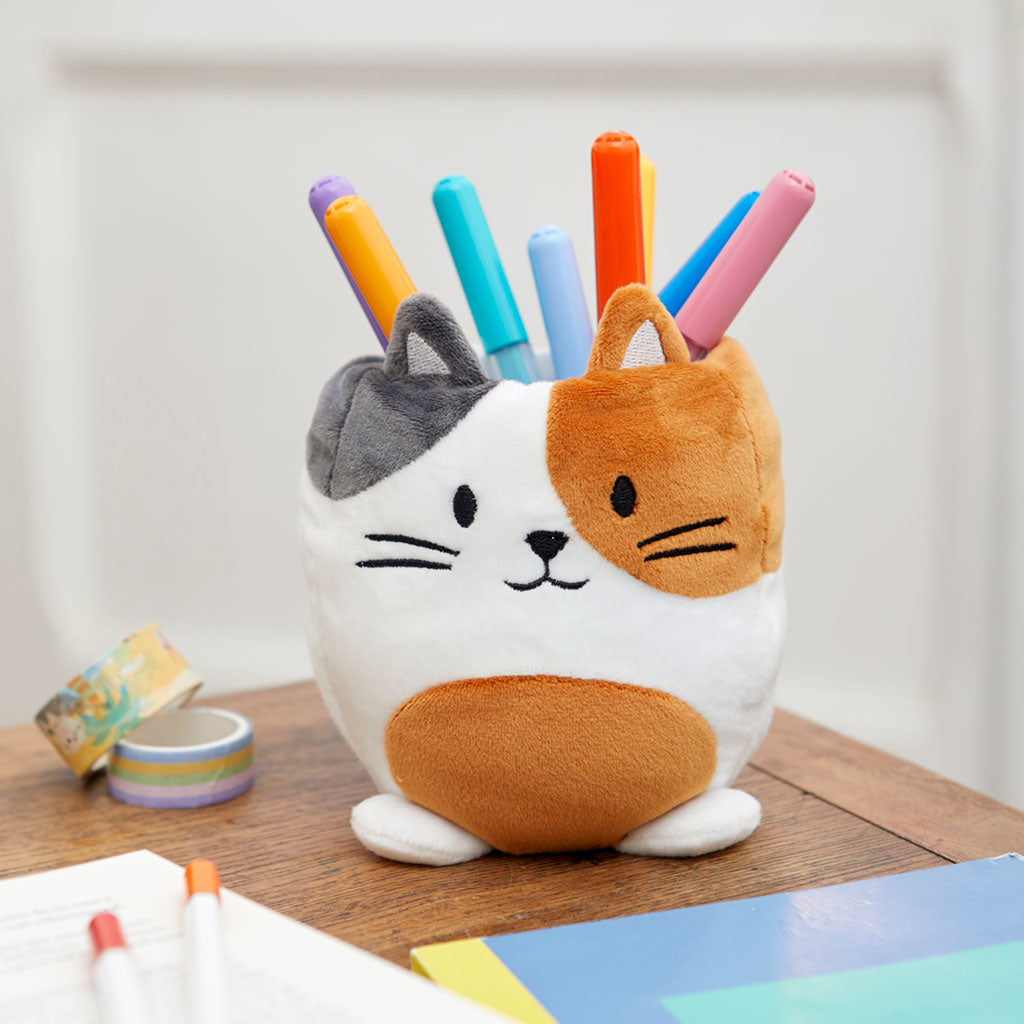 Calico Kitty Pen Holder