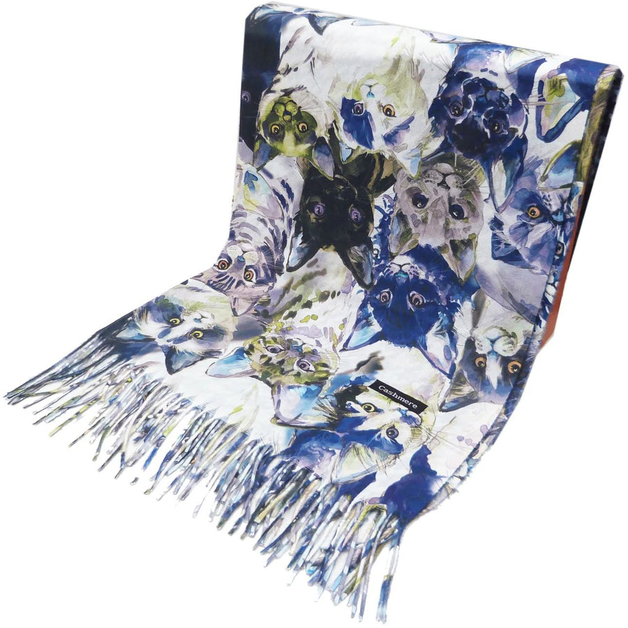 Cats Pashmina Style Scarf