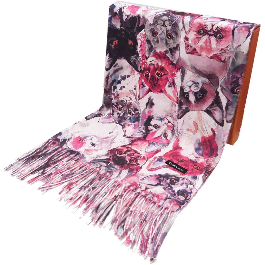 Cats Pashmina Style Scarf