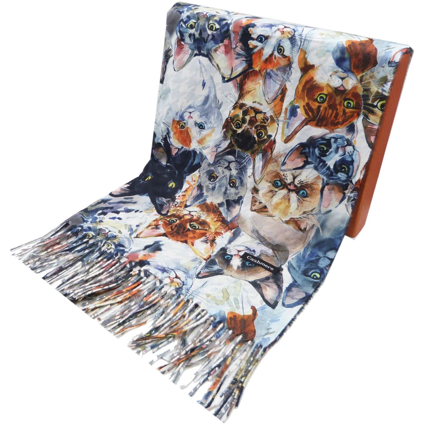 Cats Pashmina Style Scarf