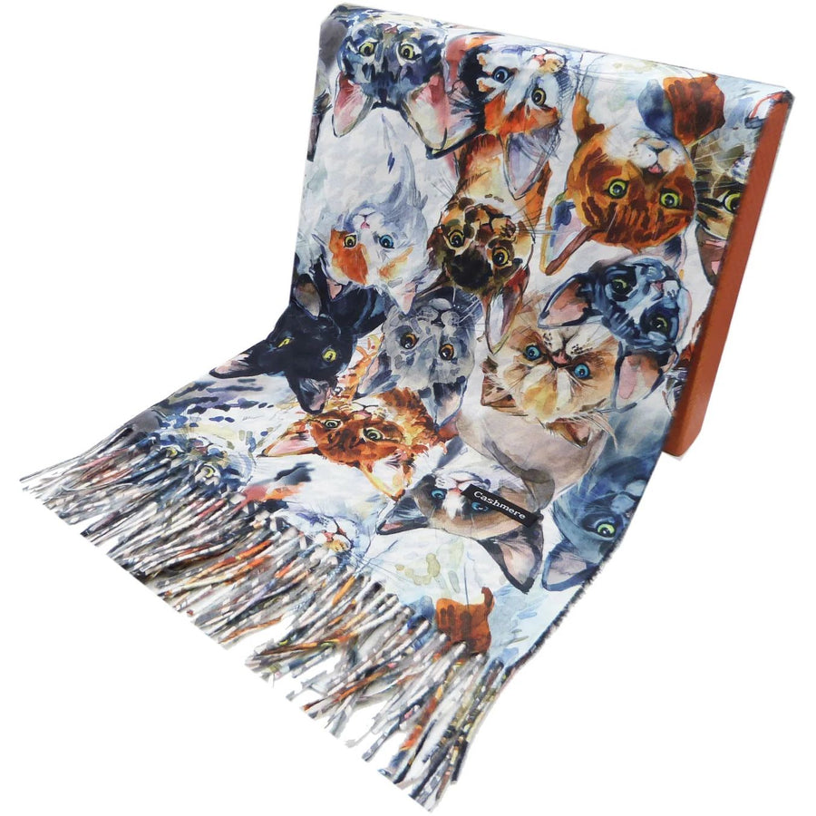 Cats Pashmina Style Scarf