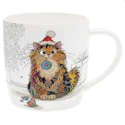 Cat Baubles Festive Mug