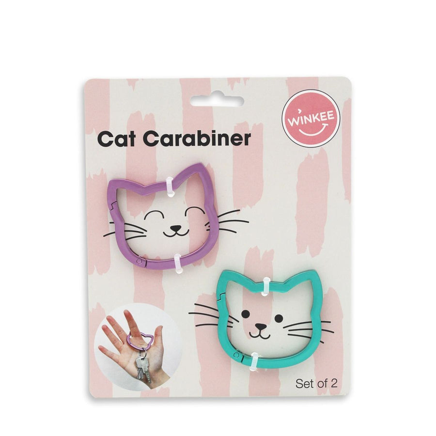 Coloured Cat Carabiner Set