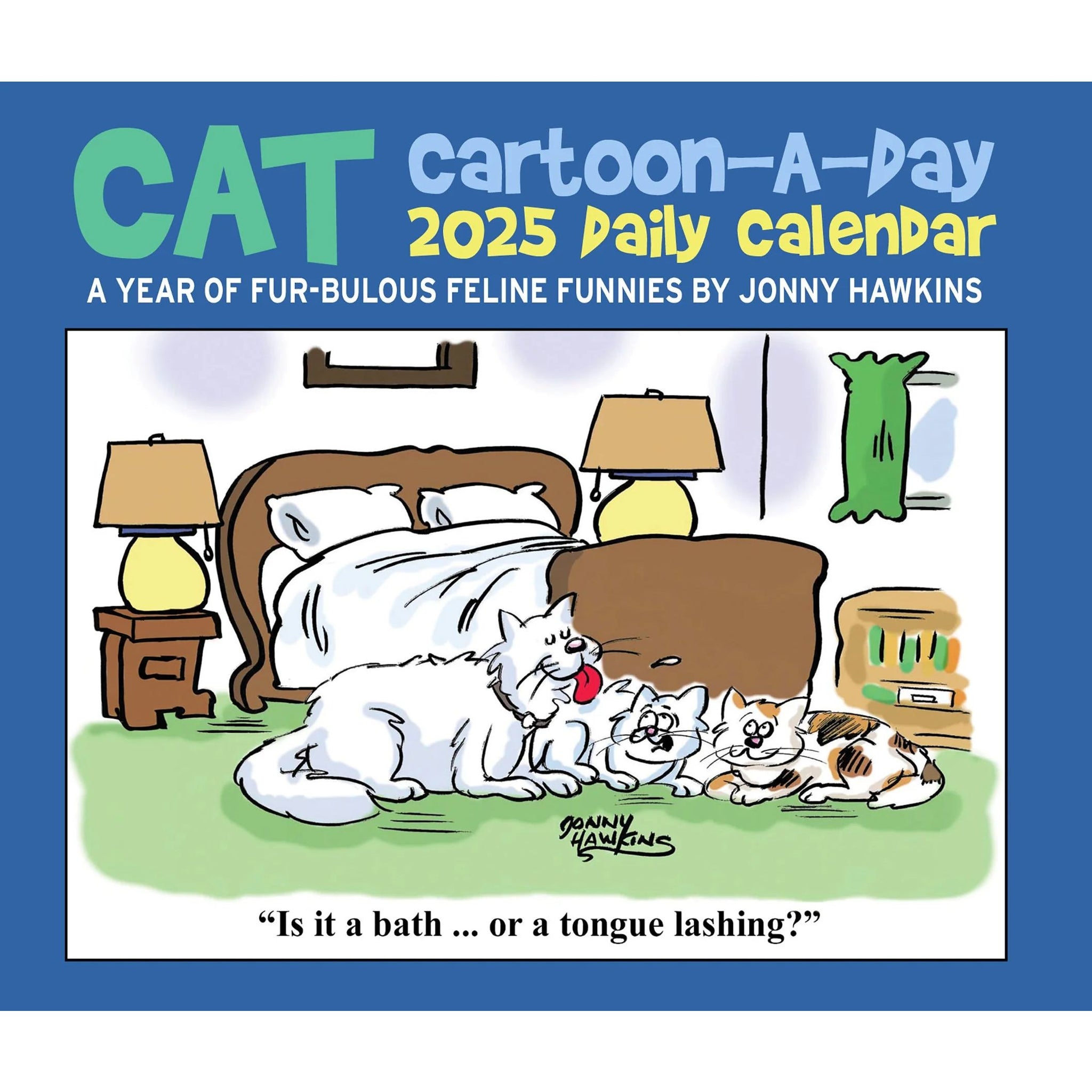 Cat Cartoon-A-Day 2025 Desk Calendar