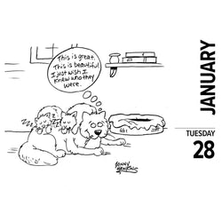 Cat Cartoon-A-Day 2025 Desk Calendar