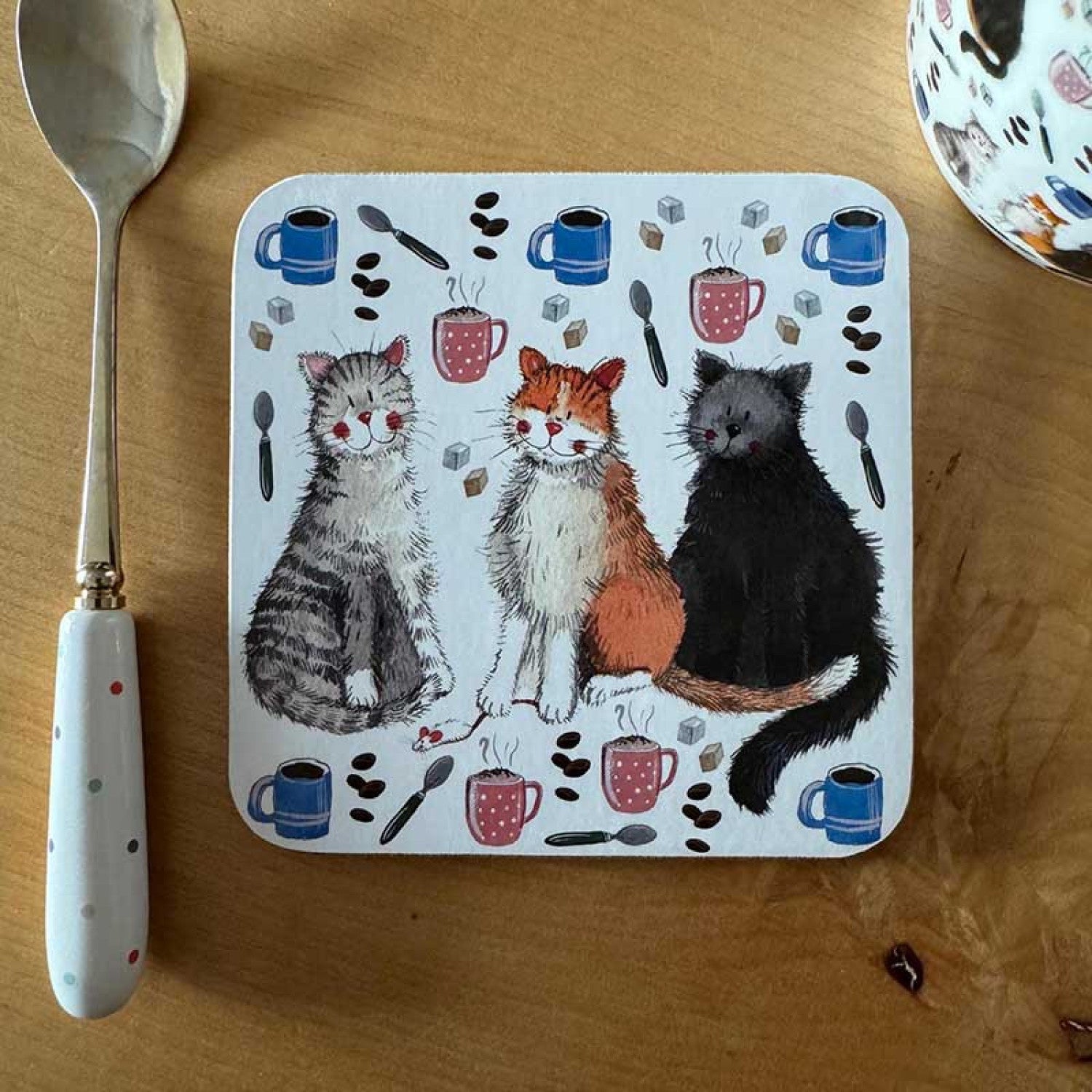 Cats & Coffee Coaster