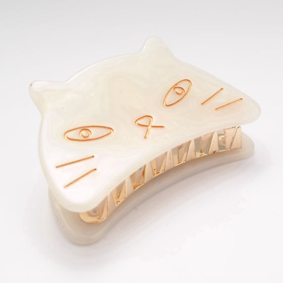 Cat Face Hair Claw Clip