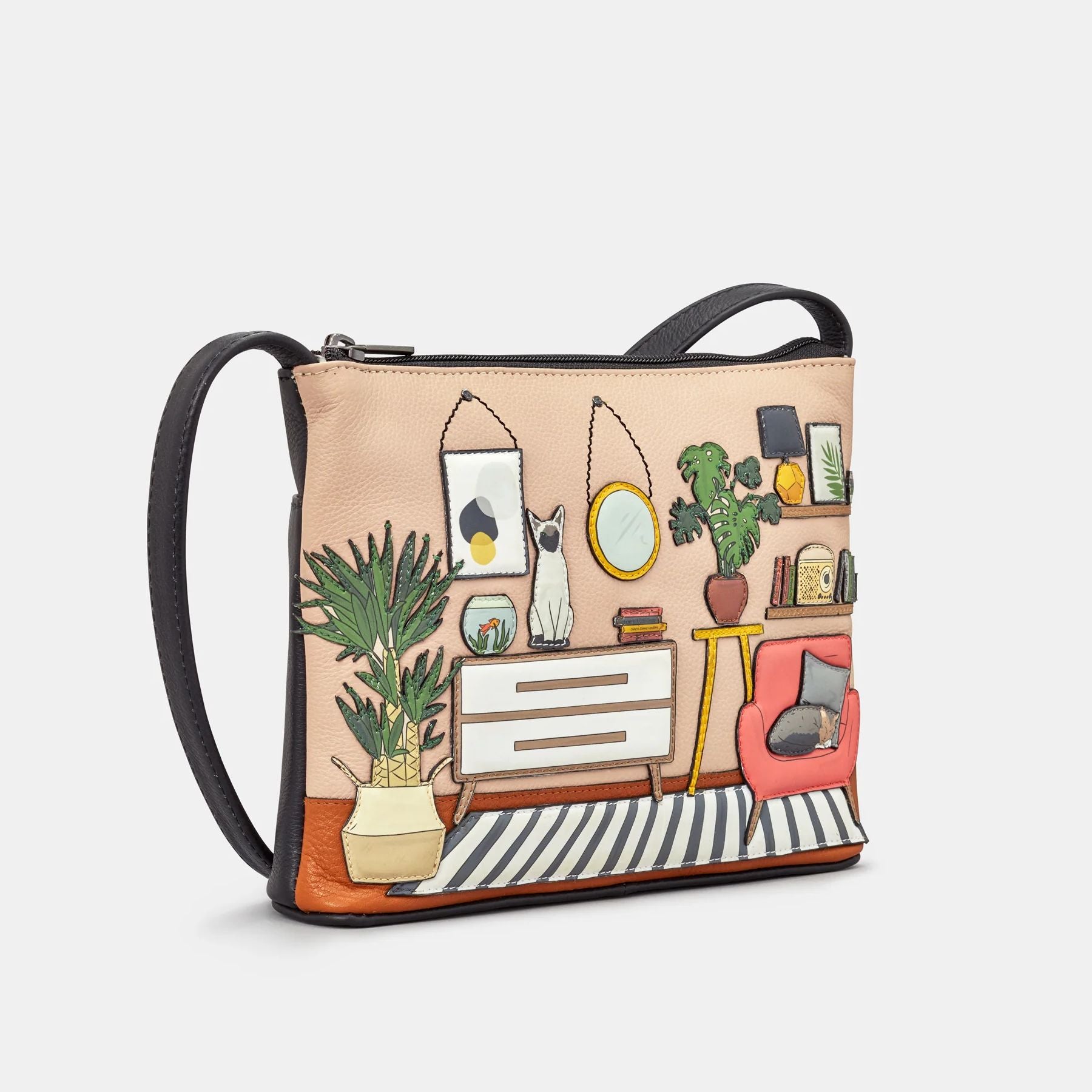 Cat Lounge Cross Body Bag