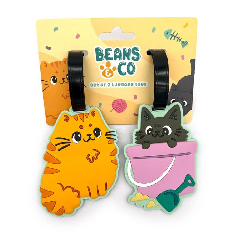 Cat Luggage Tags, Set of 2