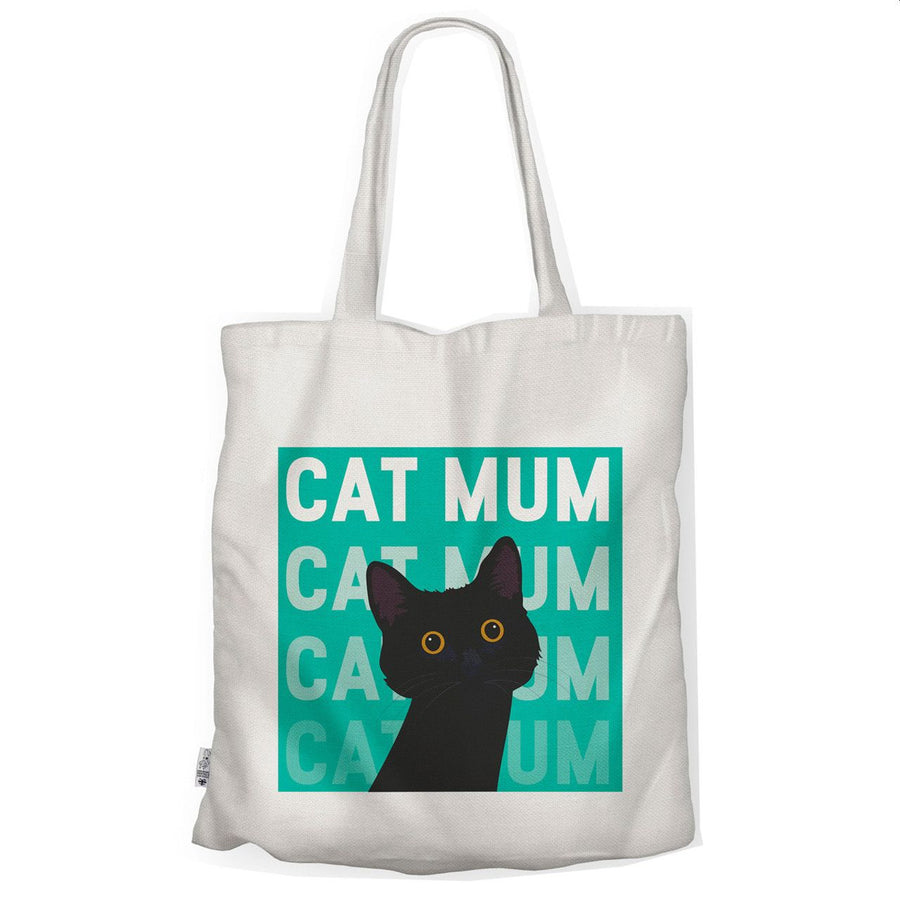Cat Mum Tote Bag, Black Cat