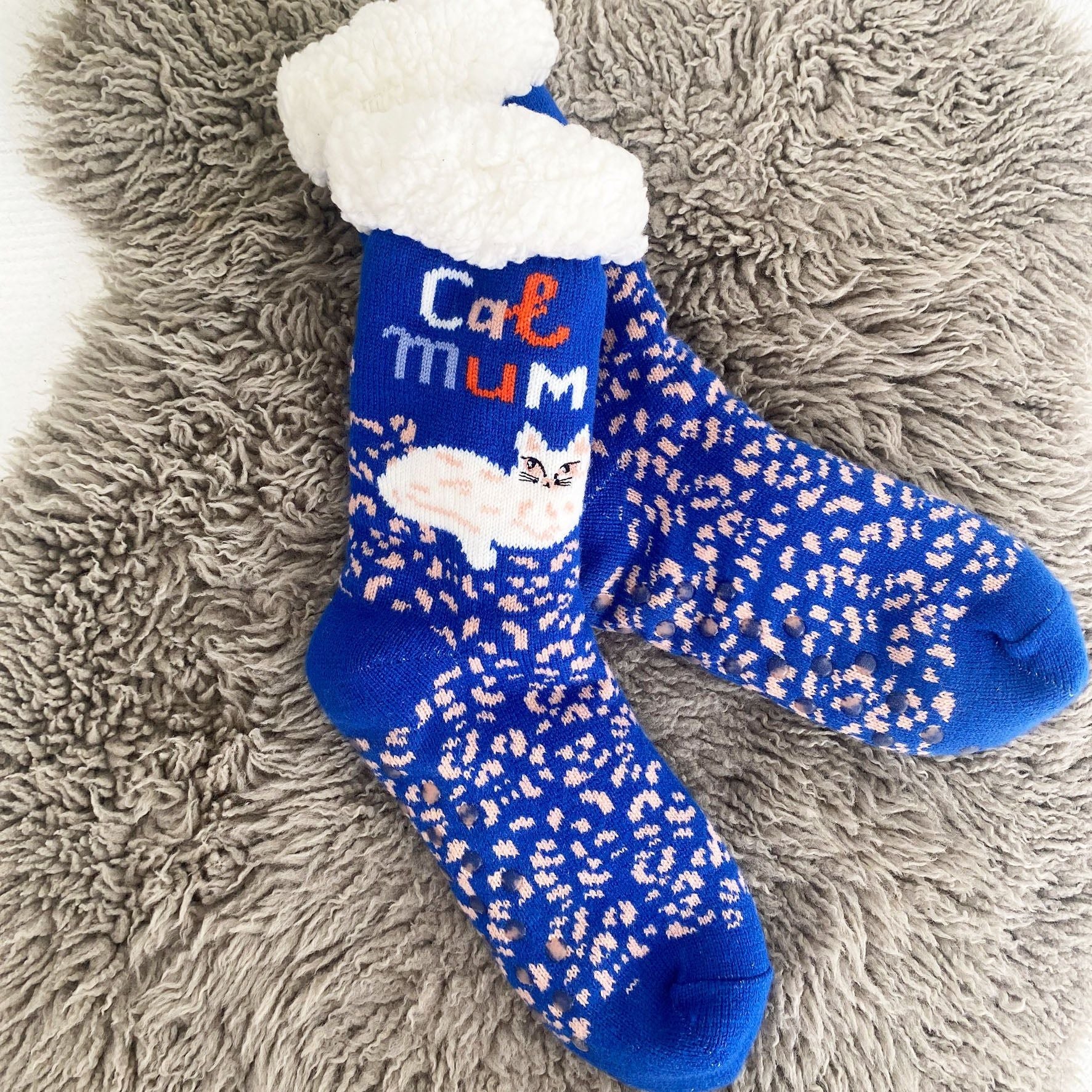 Cat Mum Cosy Slipper Socks