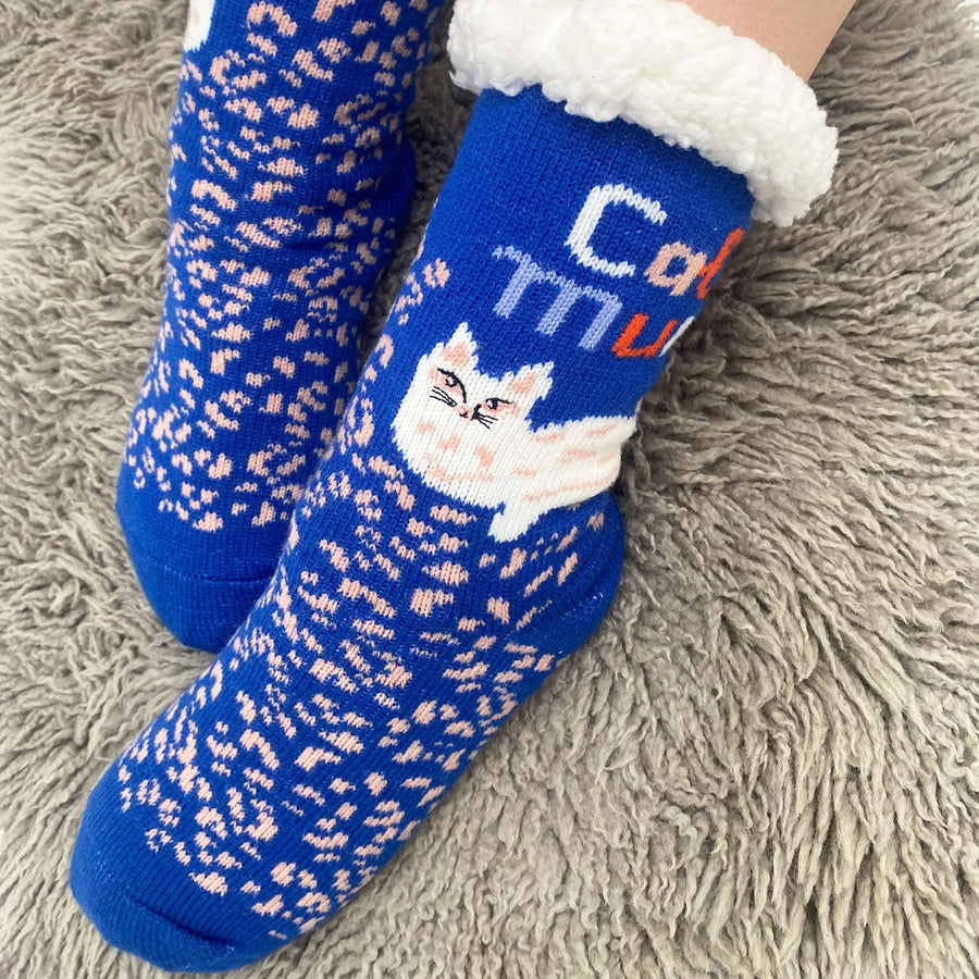Cat Mum Cosy Slipper Socks