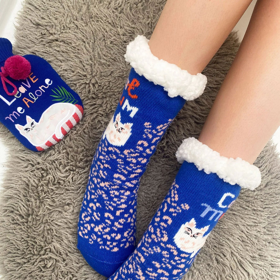 Cat Mum Cosy Slipper Socks