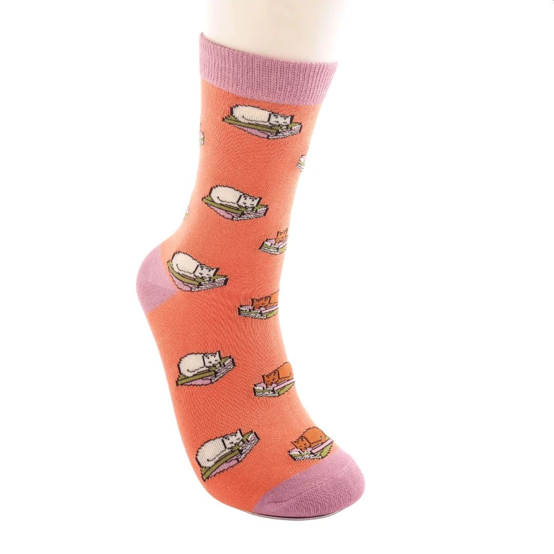 Cat Nap Socks UK 4-7