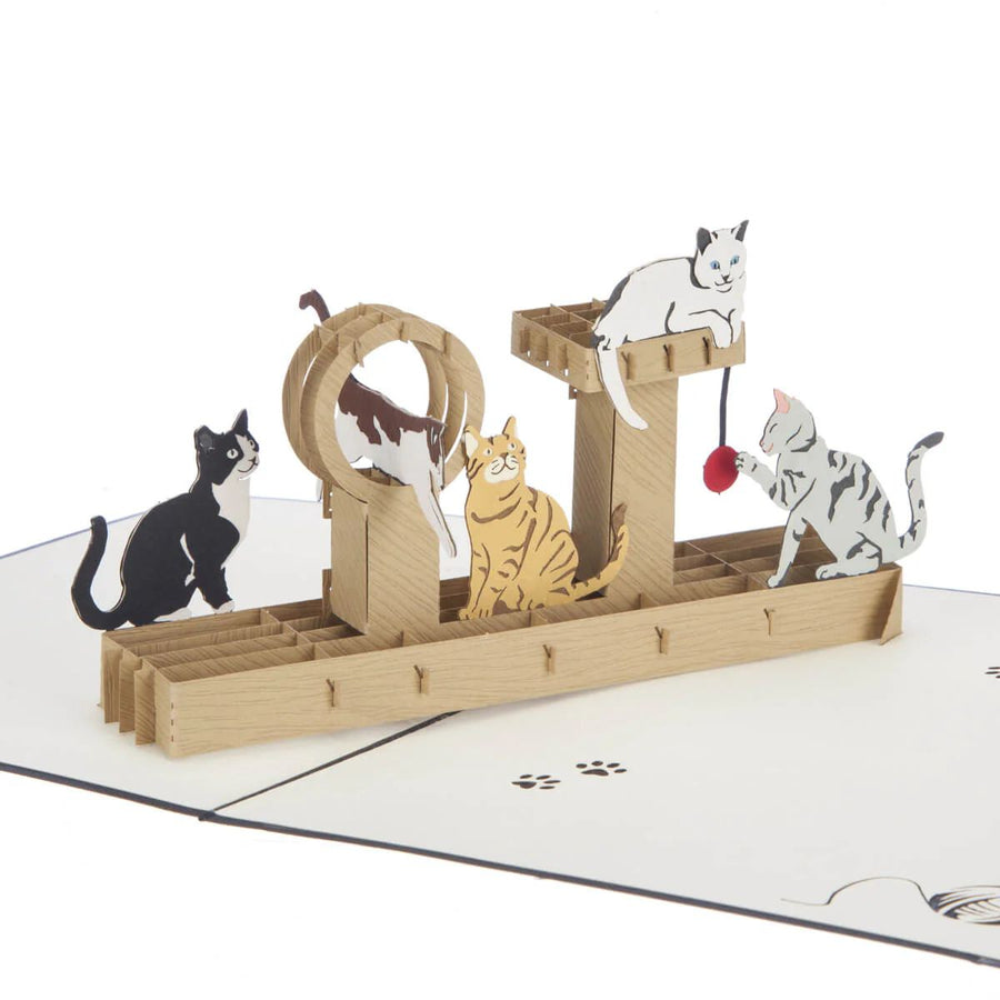Cat Tree Popup Card