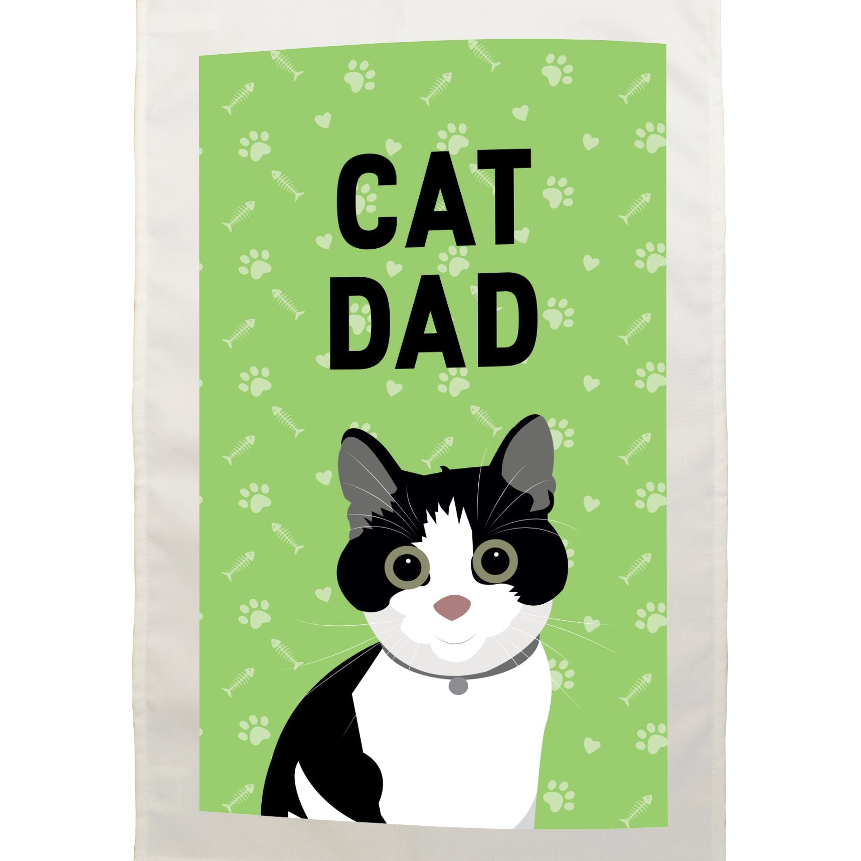 Cat Dad Tea Towel